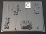 182sp Honey Bear Donkey Pig Tiger Chocolate Candy Lollipop Mold FACTORY SECOND 182sp Honey Bear Donkey Pig Tiger Chocolate Candy Lollipop Mold FACTORY SECOND